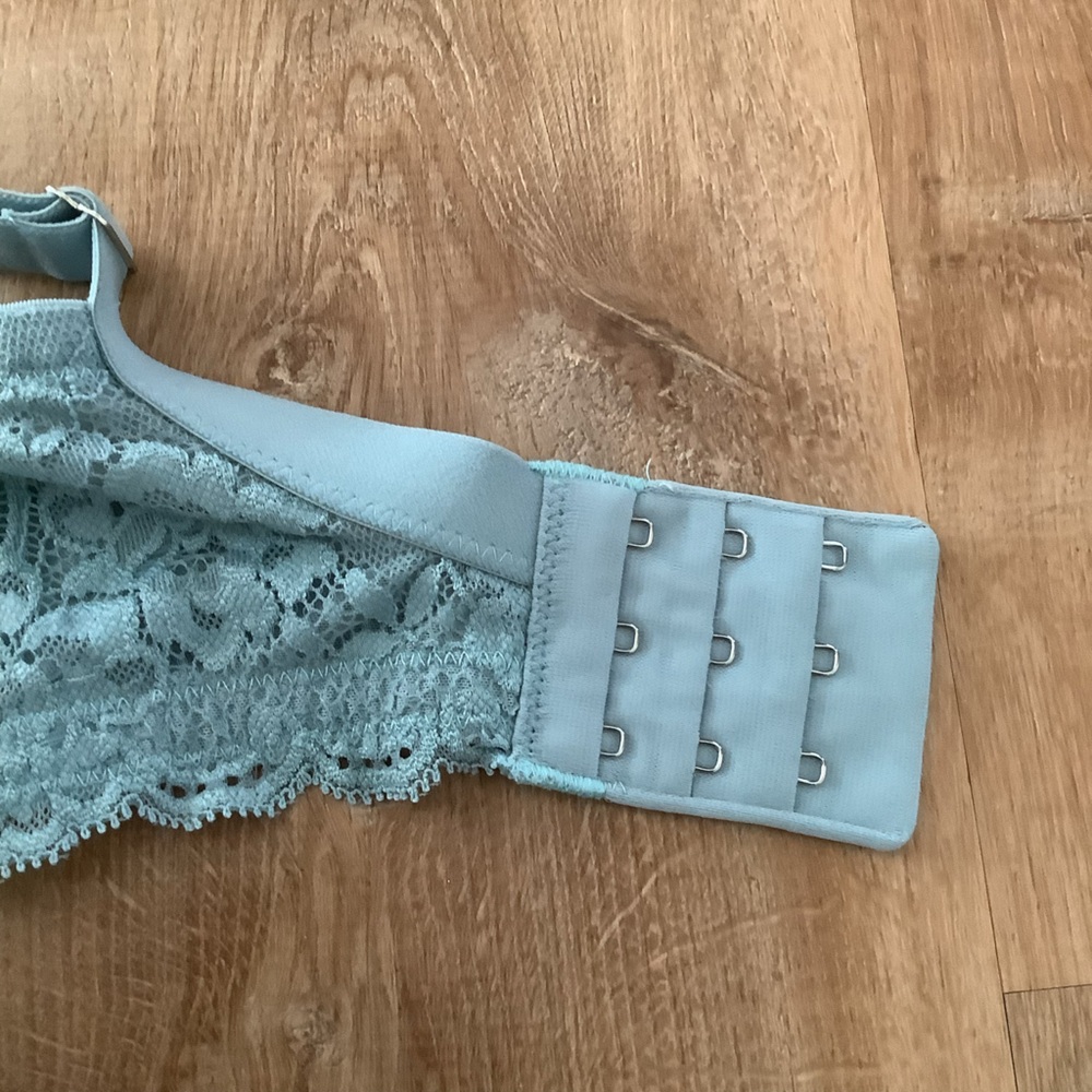 MONTELLE 🇨🇦 Pure Plus Full Coverage T-Shirt Bra Steel Blue/Turquoise Size 38 G - Picture 9 of 13